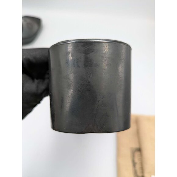 Gucci Logo Embossed Mid-Heel Rubber Sandals Black 624730 EU38 - Picture 6 of 12